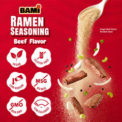 Real Naturals BAMI etiqueta con ingredientes y bajo sodio visible