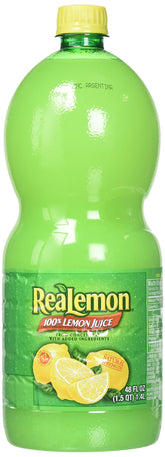 ReaLemon botella 48 oz mostrando etiqueta y formato práctico