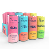 Recess frente del embalaje 12 pack mostrando sabores y beneficio de variedad