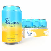 Recess lata frontal Tropical Bliss mostrando diseño y beneficio refrescante