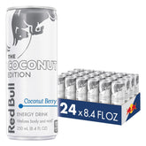 Red Bull Coconut Edition vista frontal con diseño y sabor coconut berry