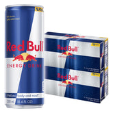 Red Bull lata frontal mostrando diseño y energía rápida