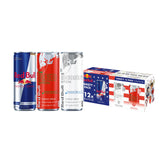 Red Bull pack frontal Summer Celebration mostrando las 12 latas y facilidad de transporte