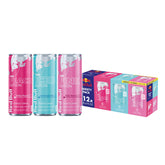 Red Bull pack variado frontal mostrando sabores y diseño, conveniencia inmediata