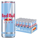 Red Bull Zero frente de lata mostrando diseño y sin azúcar