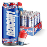 REDCON1 Freedom Frost lata frontal que muestra diseño y beneficio energético