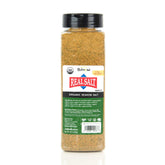REDMOND frasco frontal mostrando mezcla orgánica y salt real para sabor natural