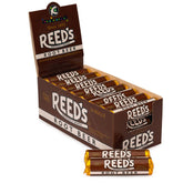 Reed's caja frontal mostrando 24 rollos de caramelos, conveniencia inmediata