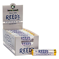 Reed's empaque frontal mostrando 24 rollos, fácil identificación y almacenamiento