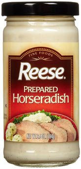 Reese frasco frontal del rábano picante listo para usar, sabor intenso y almacenamiento práctico