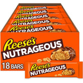 REESE'S caja frontal mostrando 18 barras lista para compartir