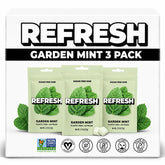 Refresh Gum frente del empaque mostrando el diseño y beneficios