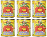 REGA lata frontal de tomates San Marzano DOP mostrando etiqueta y tamaño grande