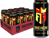Reign Cherry Limeade lata frontal mostrando marca y diseño energizante