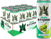 Lata REIGN Storm Kiwi Blend frontal mostrando diseño y marca, ideal para reconocimiento rápido