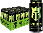 Reign lata White Gummy Bear vista frontal mostrando diseño y marca, ideal para entrenos
