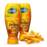 Remia frite sauce pack frontal mostrando las dos botellas y beneficio de cantidad