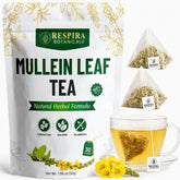 Respira Botanicals paquete frontal mostrando 30 bolsitas y sello de frescura