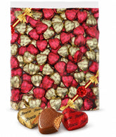 TREATBASKET RESSE'S bolsa frontal mostrando corazones a granel y conveniencia