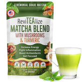 ReviTEAlize envase frontal mostrando la marca y diseño, energía estable