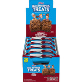 Rice Krispies Treats caja frontal mostrando 20 barras para llevar