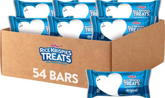 RICE KRISPIES TREATS caja frontal mostrando 54 barras para gran almacenaje