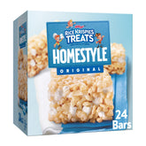 Rice Krispies Treats caja frontal mostrando 24 barras, ideal para abastecer la despensa