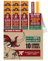 Righteous Felon vista frontal del empaque mostrando 10 sticks y marca