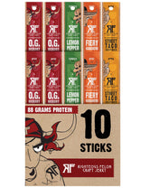 Righteous Felon pack frontal mostrando los 10 palitos y variedad