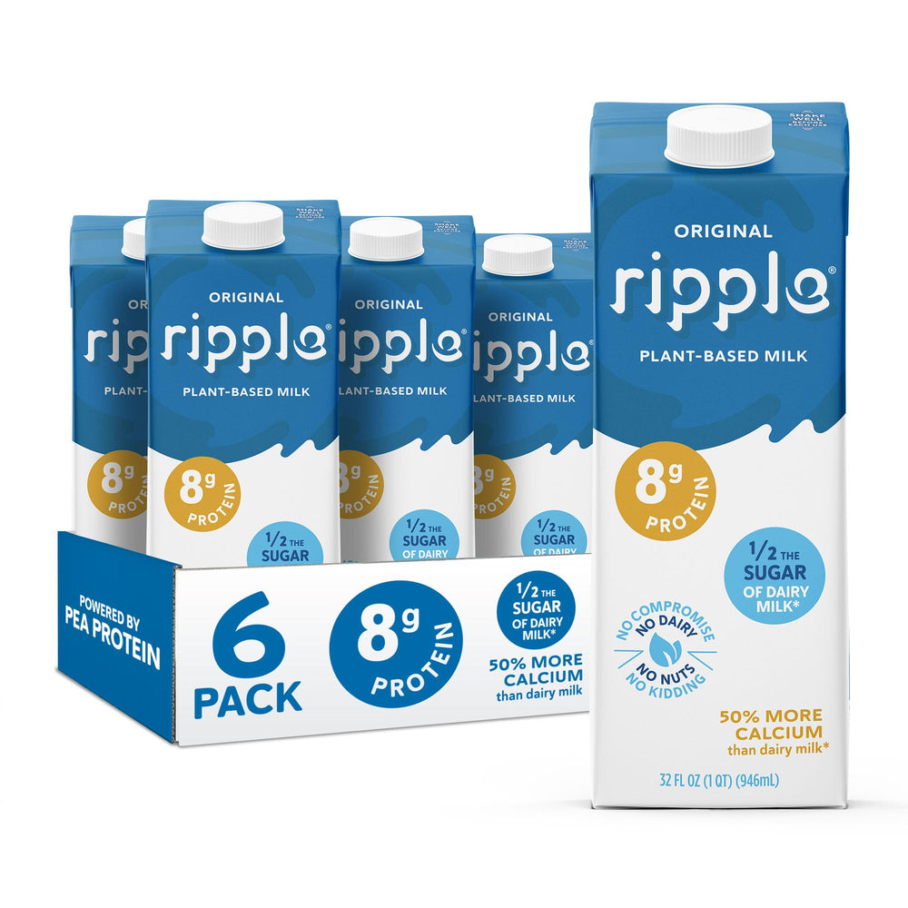 Ripple vista frontal del cartón mostrando marca y tamaño, aporte práctico