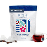 Rishi Tea empaque frontal mostrando 30 bolsitas y conveniencia