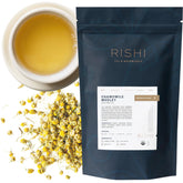 Rishi Tea frente del empaque mostrando mezcla orgánica y 4 oz