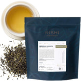 Rishi Tea pack frontal mostrando 1 lb y aroma, ideal para consumo frecuente