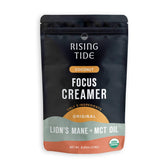 Rising Tide frente del envase mostrando tamaño y diseño, aporta confianza