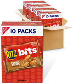 RITZ Bits empaque frontal mostrando 40 paquetes individuales y conveniencia