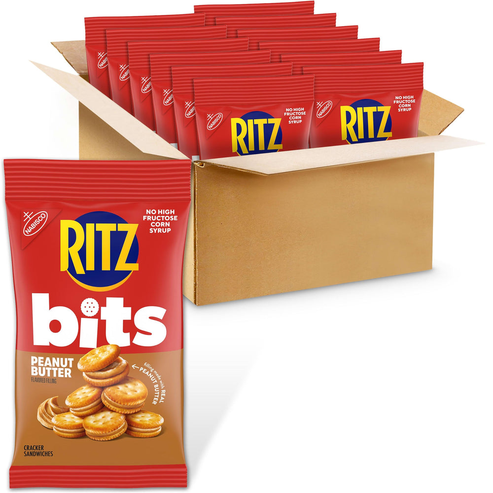 Ritz paquete frontal mostrando 12 bolsas y conveniencia de porciones