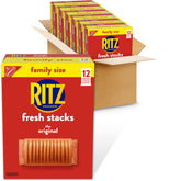 RITZ frente del empaque mostrando seis cajas y marca, ideal para compra familiar