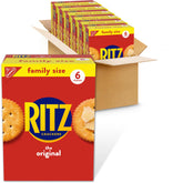 RITZ frente del empaque mostrando tamaño familiar y seis cajas