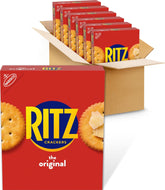 RITZ empaque frontal seis cajas mostrando cantidad y conveniencia