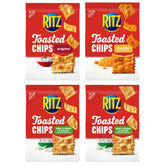 Ritz paquete frontal mostrando las cuatro bolsas y ventaja de variedad