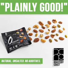 Roastery Coast primer plano de almendras con textura y beneficio nutritivo