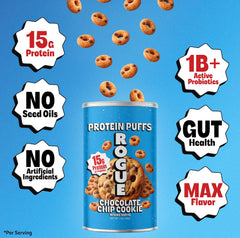 Rogue Snacks paquete en mano listo para llevar y consumir