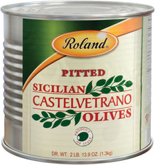 Roland Foods lata frontal de Castelvetrano sin hueso, lista para servir