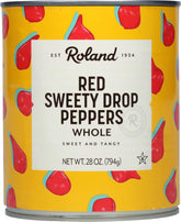 Roland Foods lata frontal de Red Sweety Drop, práctico y gourmet