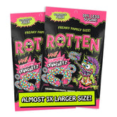 Rotten empaque frontal mostrando el diseño y beneficios del producto