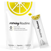 ROUTINE empaque frontal mostrando 10 sobres y beneficio hidratación práctica