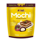 Royal Family mochi empaque frontal mostrando porciones y marca y facilidad para compartir