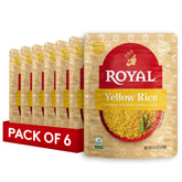 Royal paquete frontal del arroz listo en microondas, conveniencia rápida