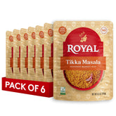 Royal paquete frontal con arroz tikka masala listo para calentar, práctico y sabroso