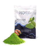 Royal Seafood Distribution empaque frontal que muestra wasabi auténtico y beneficios